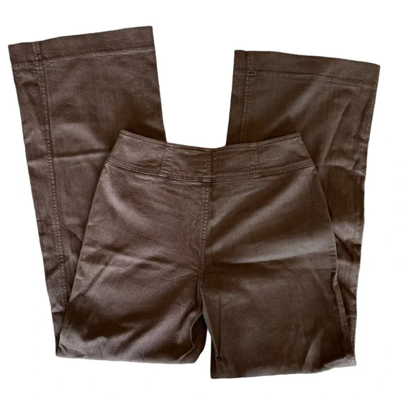 People Like Frank Brown Denim Wide Leg Pant Jeans Size 10 30” Waist - Picture 3 of 8